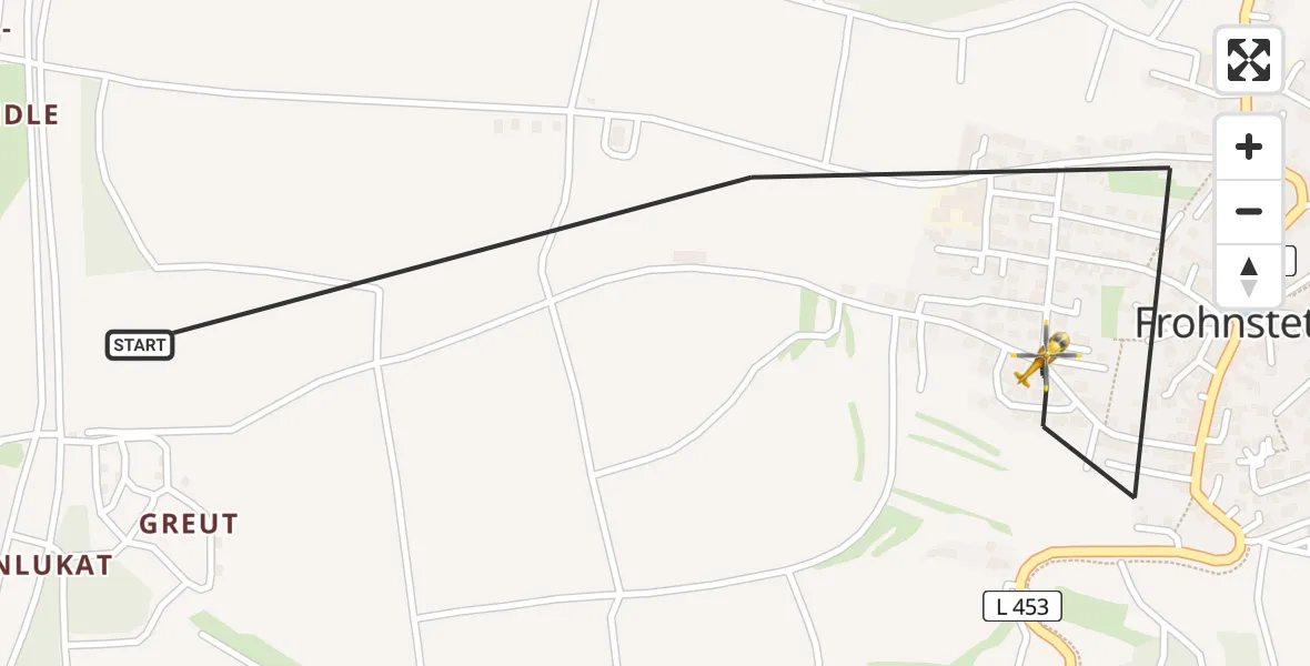 Flugroute Ambulanzhubschrauber Stetten am kalten Markt - Stetten am kalten Markt, 11 Juli 2026, 09:54