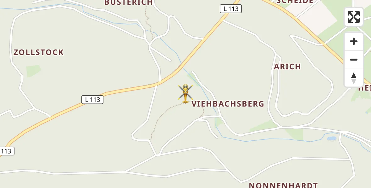 Flugroute Ambulanzhubschrauber Bad Münstereifel - Bad Münstereifel, 11 Juli 2026, 09:57