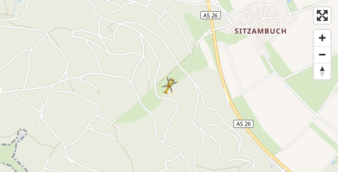 Flugroute Ambulanzhubschrauber Schnaittenbach - Schnaittenbach, 11 Juli 2026, 11:07