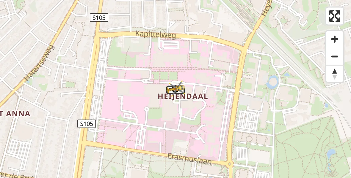 Flugroute Ambulanzhubschrauber Radboud Universitair Medisch Centrum - Radboud University Medical Center Heliport, 11 Juli 2026, 16:15
