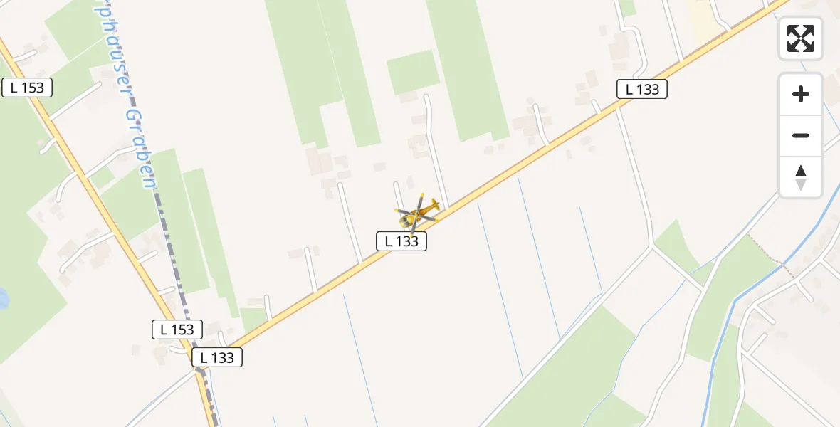 Flugroute Rettungshubschrauber Grasberg - Grasberg, 11 Juli 2026, 17:51