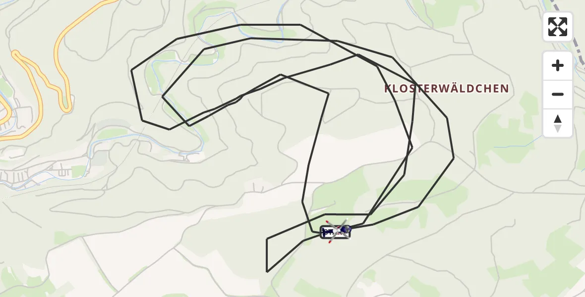 Flugroute Polizeihubschrauber Bendorf - Bendorf, 13 Juli 2026, 07:45