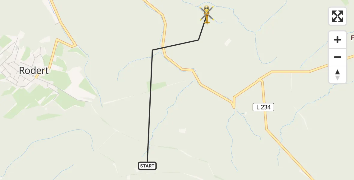Flugroute Ambulanzhubschrauber Bad Münstereifel - Bad Münstereifel, 13 Juli 2026, 12:14