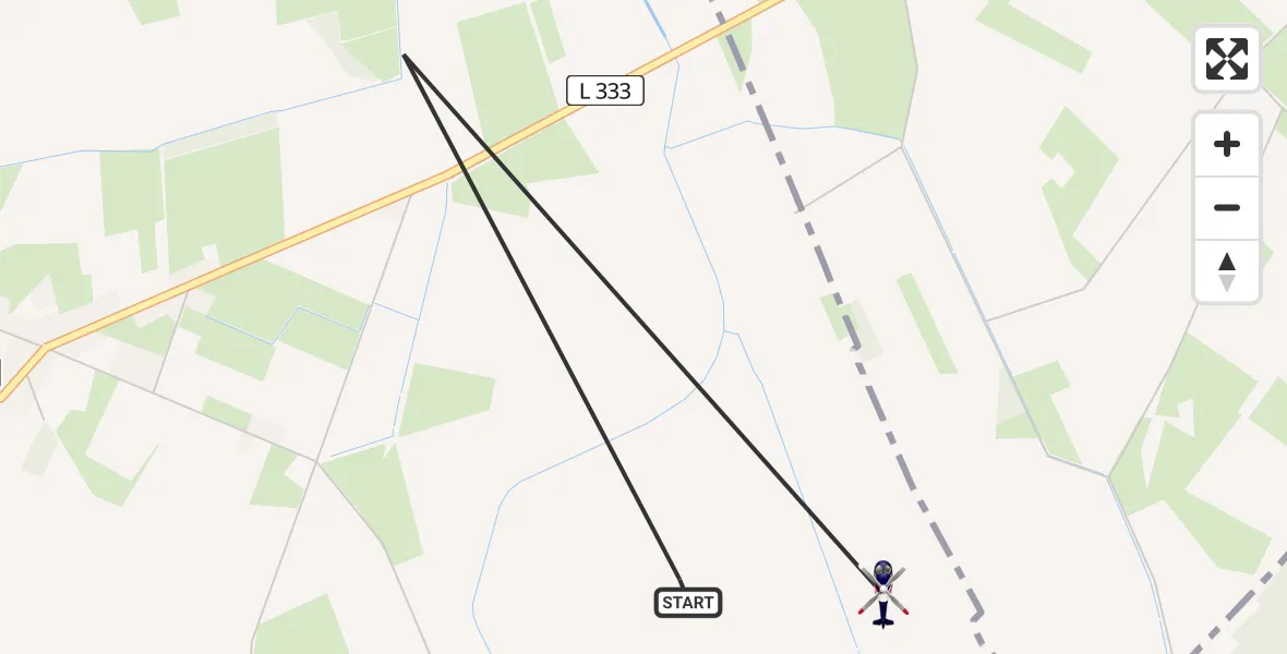 Flugroute Polizeihubschrauber Syke - Syke, 13 Juli 2026, 20:09