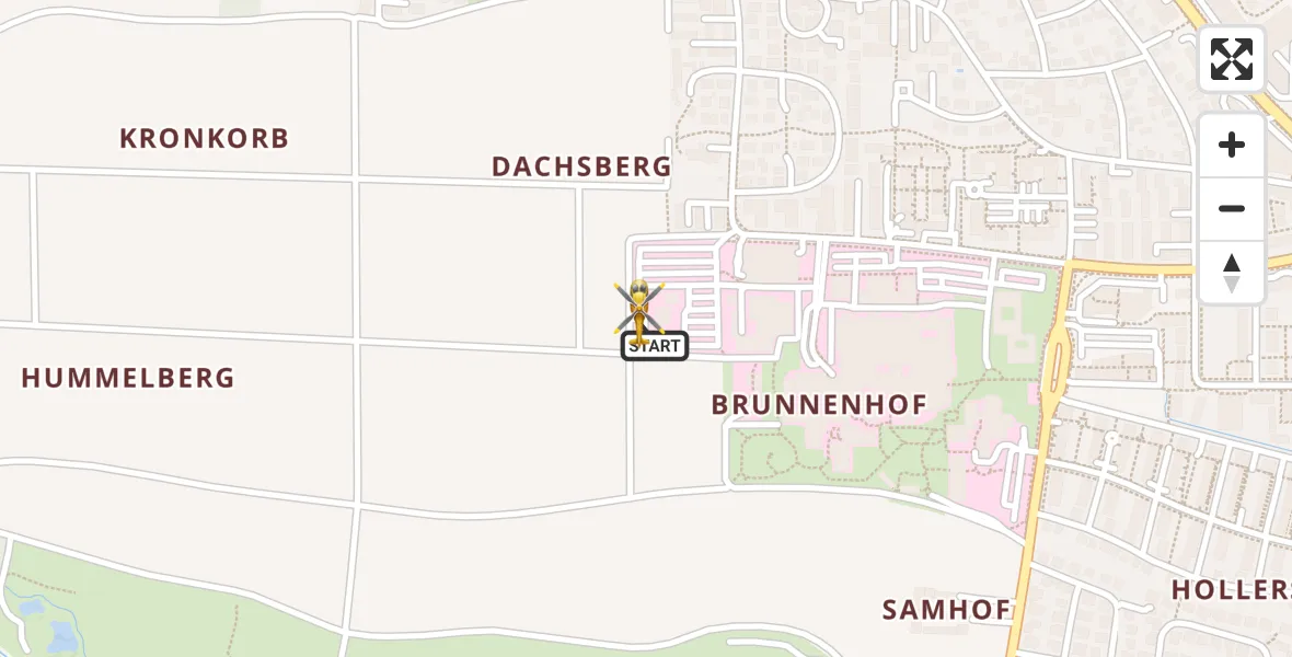 Flugroute Rettungshubschrauber Ingolstadt Hospital - Ingolstadt Hospital, 14 Juli 2026, 05:06