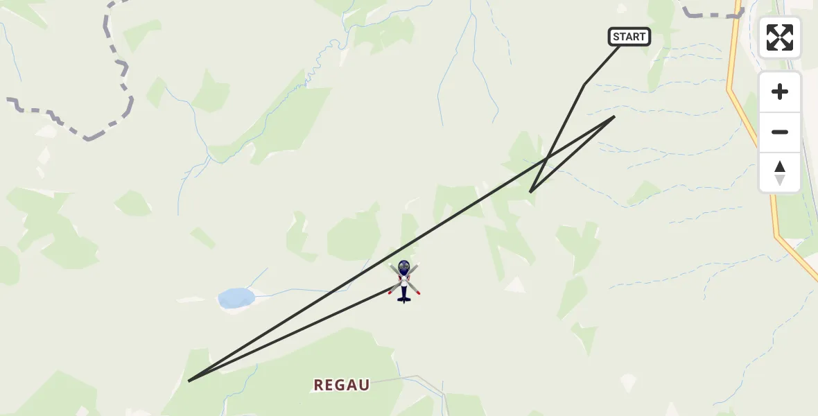 Flugroute Polizeihubschrauber Oberaudorf - Oberaudorf, 14 Juli 2026, 08:28