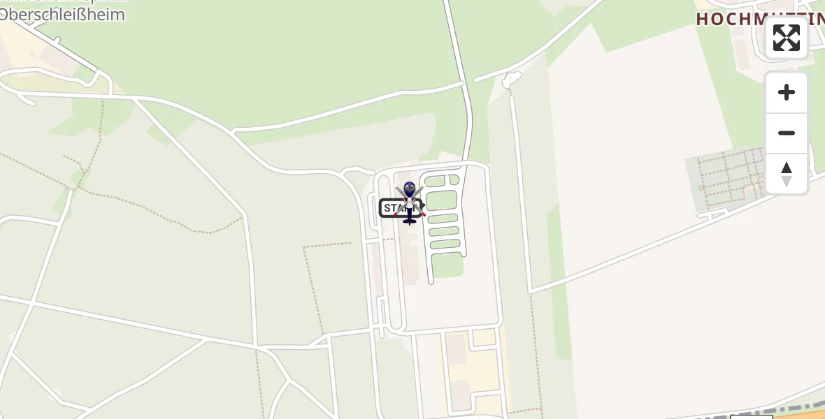 Flugroute Polizeihubschrauber Oberschleißheim - Oberschleißheim, 14 Juli 2026, 09:04