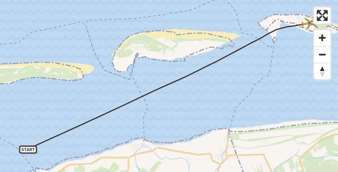 Flugroute Ambulanzhubschrauber Noordzee - Noordzee, 14 Juli 2026, 09:50