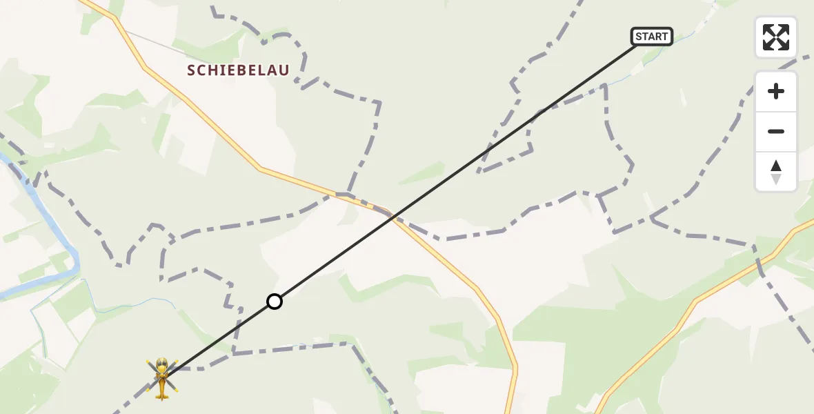 Flugroute Rettungshubschrauber Laasdorf - Rothenstein, 14 Juli 2026, 09:59