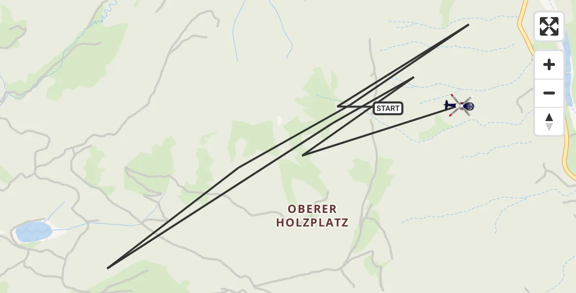Flugroute Polizeihubschrauber Oberaudorf - Oberaudorf, 14 Juli 2026, 13:55