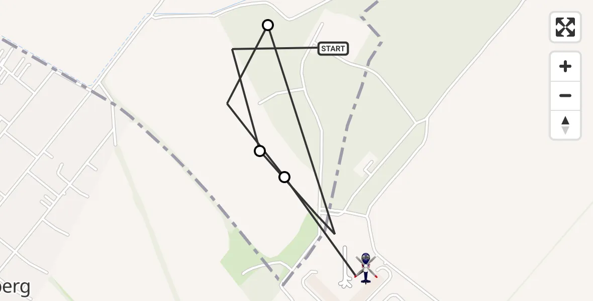 Flugroute Polizeihubschrauber Panketal - Ahrensfelde Hubschrauberlandeplatz, 16 Juli 2026, 10:38