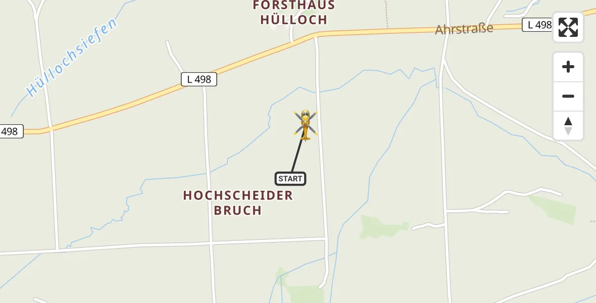 Flugroute Ambulanzhubschrauber Bad Münstereifel - Bad Münstereifel, 16 Juli 2026, 13:05
