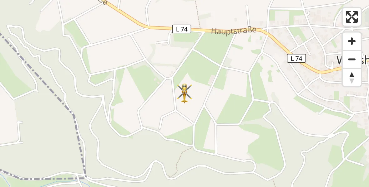 Flugroute Rettungshubschrauber Wershofen - Wershofen, 16 Juli 2026, 13:10