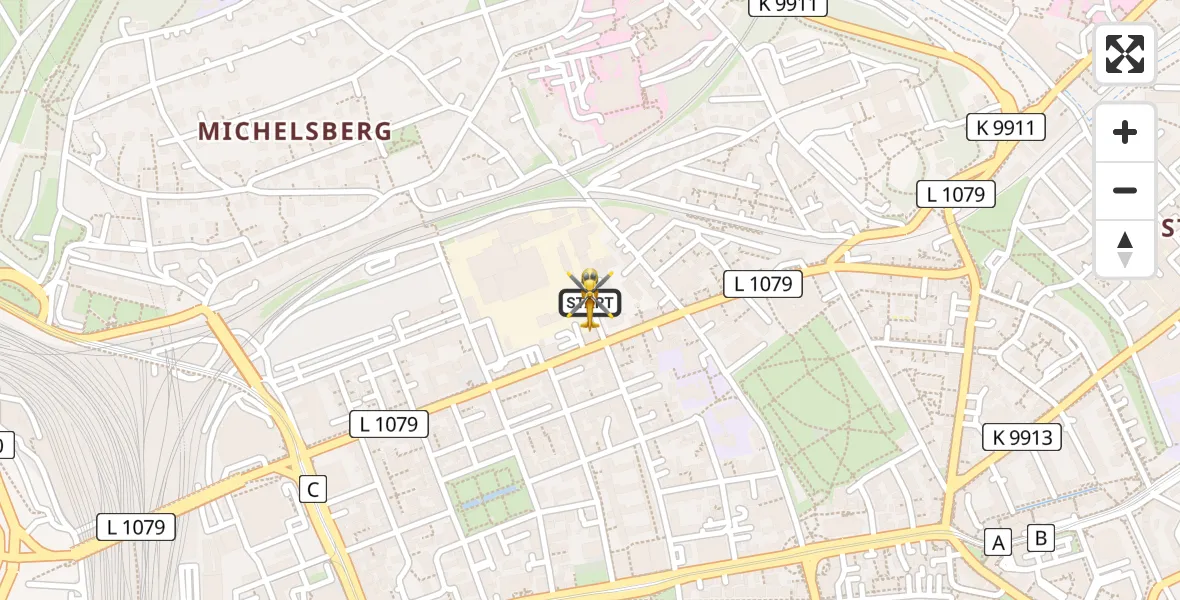 Flugroute Rettungshubschrauber Ulm - Ulm, 16 Juli 2026, 14:33