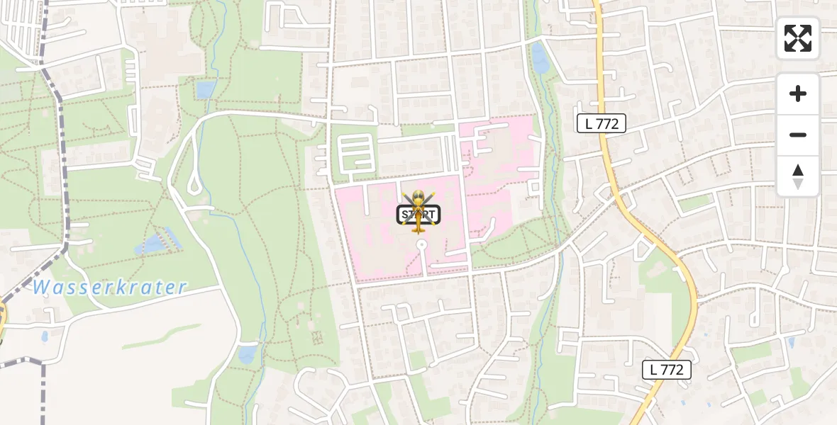 Flugroute Ambulanzhubschrauber Bad Oeynhausen - Bad Oeynhausen, 16 Juli 2026, 17:37