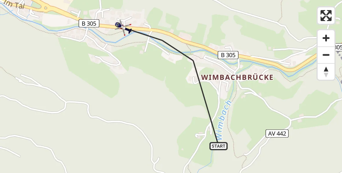 Flugroute Polizeihubschrauber Ramsau b.Berchtesgaden - Ramsau b.Berchtesgaden, 17 Juli 2026, 00:06