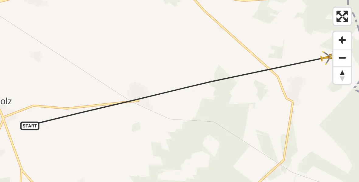 Flugroute Rettungshubschrauber Pritzwalk - Pritzwalk, 17 Juli 2026, 10:10
