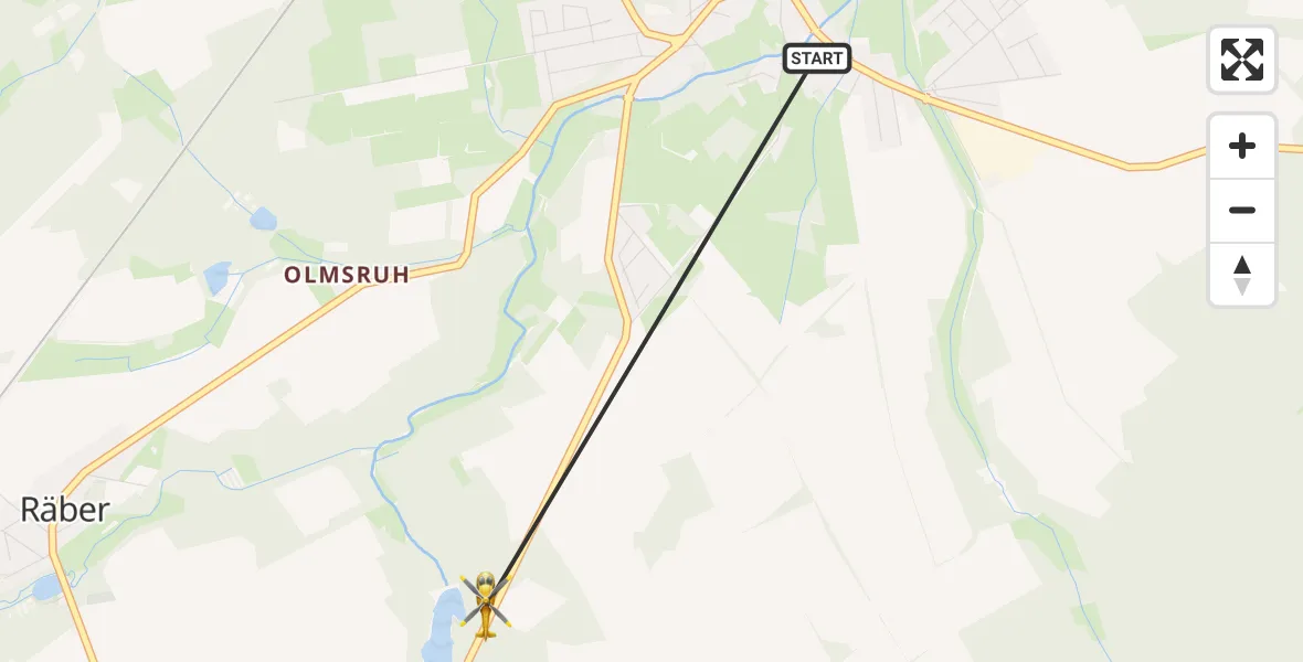 Flugroute Rettungshubschrauber Suderburg - Suderburg, 17 Juli 2026, 14:49