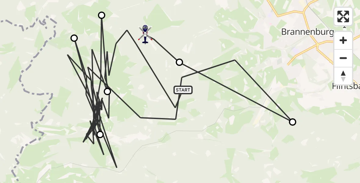 Flugroute Polizeihubschrauber Brannenburg - Brannenburg, 18 Juli 2026, 10:30