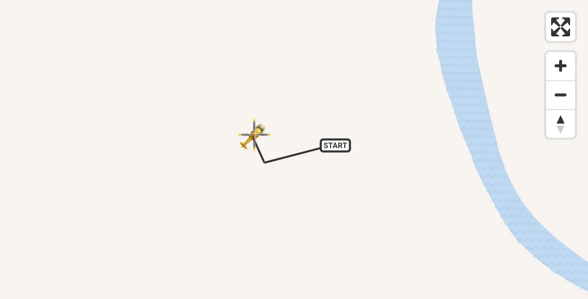 Flugroute Rettungshubschrauber Dachlandeplatz Heliport - Dachlandeplatz Heliport, 18 Juli 2026, 17:52