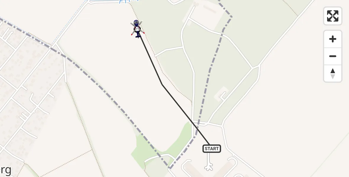 Flugroute Polizeihubschrauber Ahrensfelde Hubschrauberlandeplatz - Panketal, 18 Juli 2026, 22:09