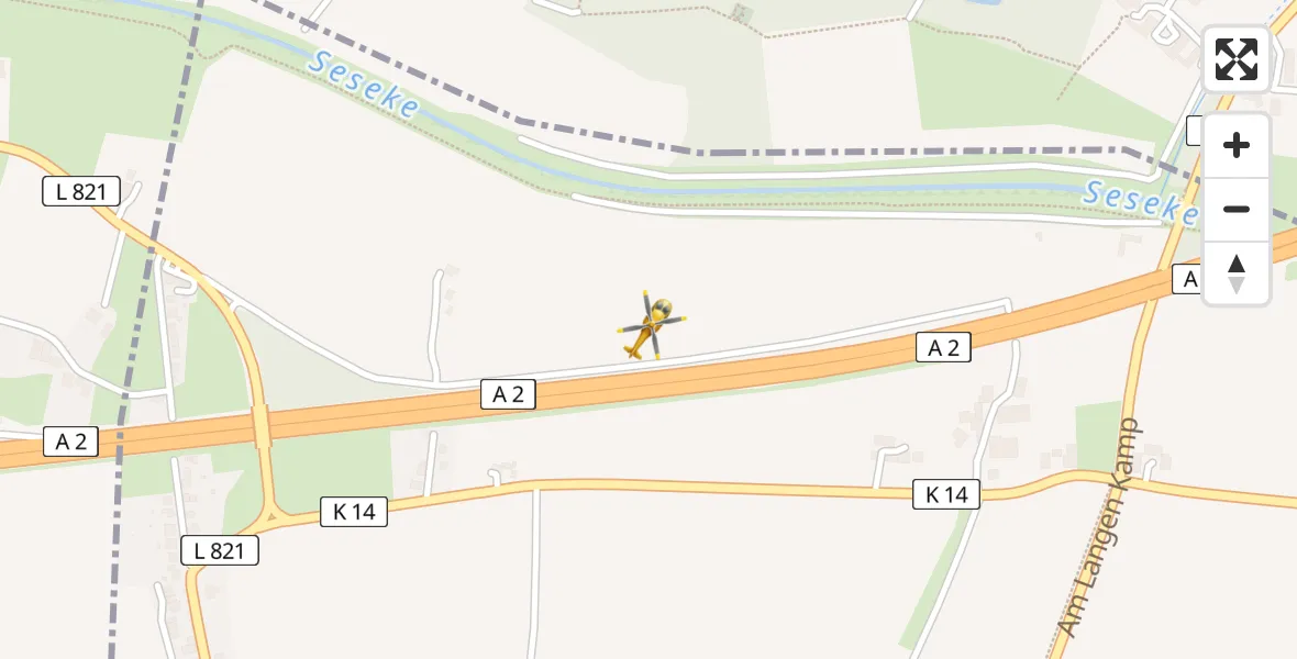 Flugroute Rettungshubschrauber Kamen - Kamen, 19 Juli 2026, 19:09