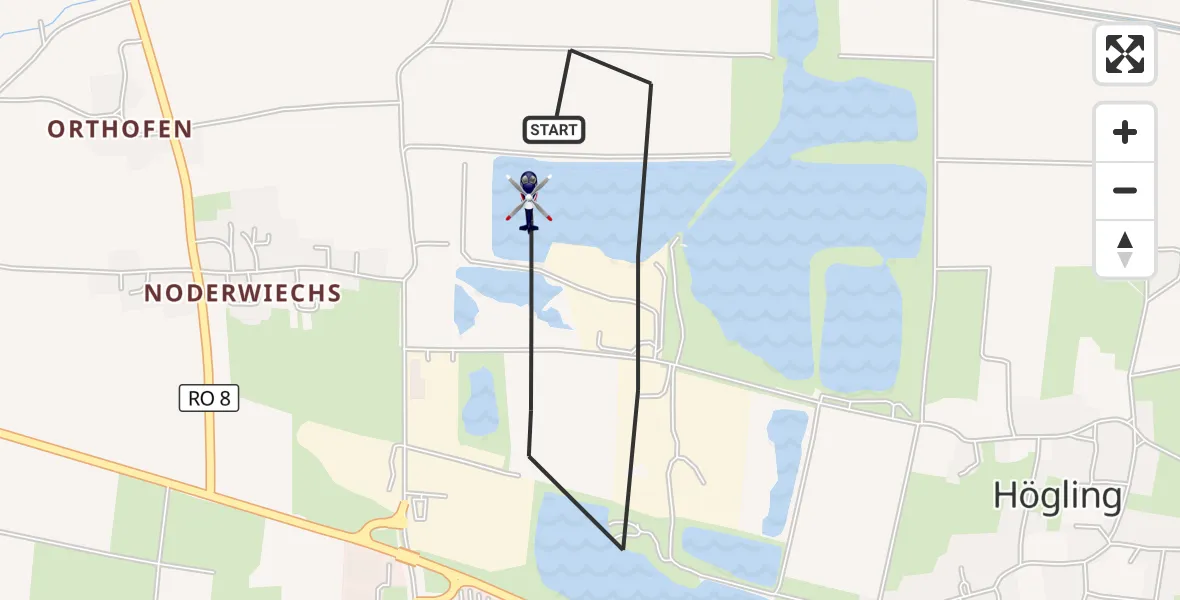 Flugroute Polizeihubschrauber Bruckmühl - Bruckmühl, 20 Juli 2026, 09:08
