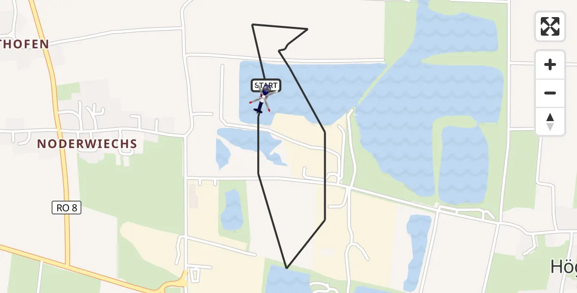 Flugroute Polizeihubschrauber Bruckmühl - Bruckmühl, 20 Juli 2026, 09:51