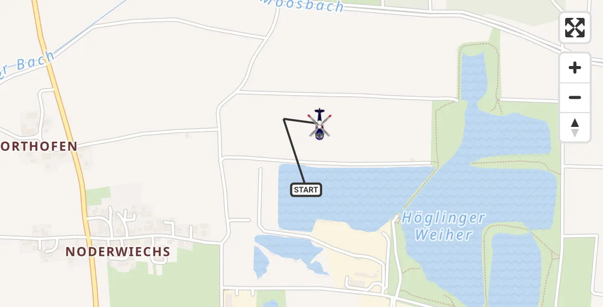 Flugroute Polizeihubschrauber Bruckmühl - Bruckmühl, 20 Juli 2026, 10:20