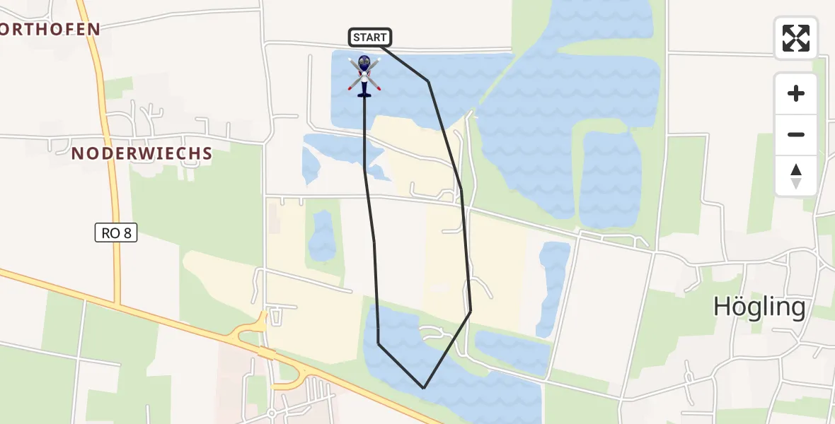 Flugroute Polizeihubschrauber Bruckmühl - Bruckmühl, 20 Juli 2026, 11:37