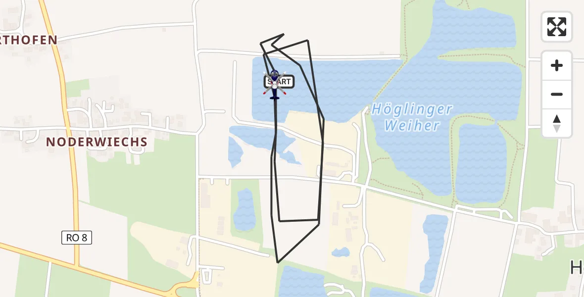 Flugroute Polizeihubschrauber Bruckmühl - Bruckmühl, 20 Juli 2026, 11:43