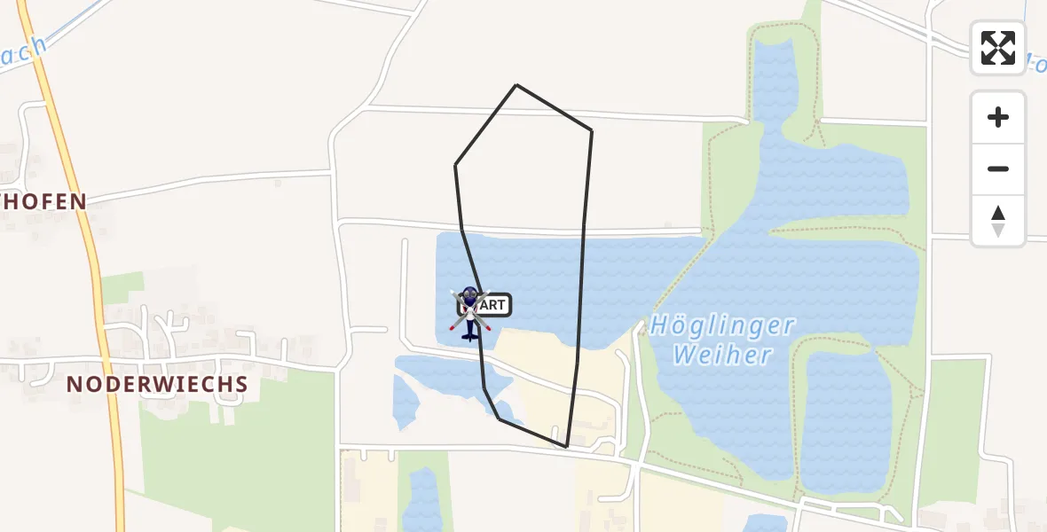 Flugroute Polizeihubschrauber Bruckmühl - Bruckmühl, 20 Juli 2026, 12:02