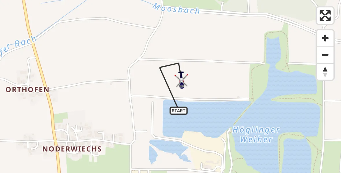 Flugroute Polizeihubschrauber Bruckmühl - Bruckmühl, 20 Juli 2026, 12:11