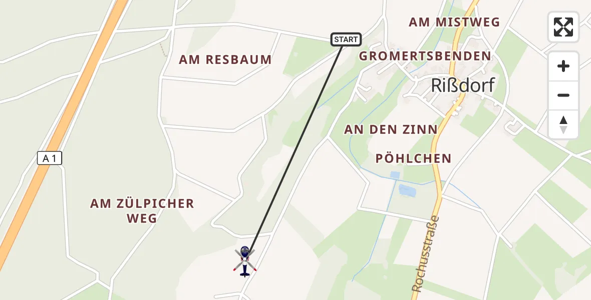 Flugroute Polizeihubschrauber Mechernich - Mechernich, 20 Juli 2026, 12:22
