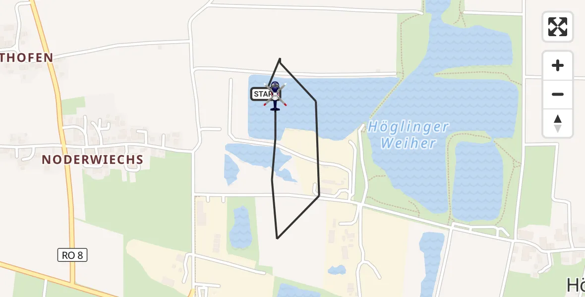 Flugroute Polizeihubschrauber Bruckmühl - Bruckmühl, 20 Juli 2026, 13:38