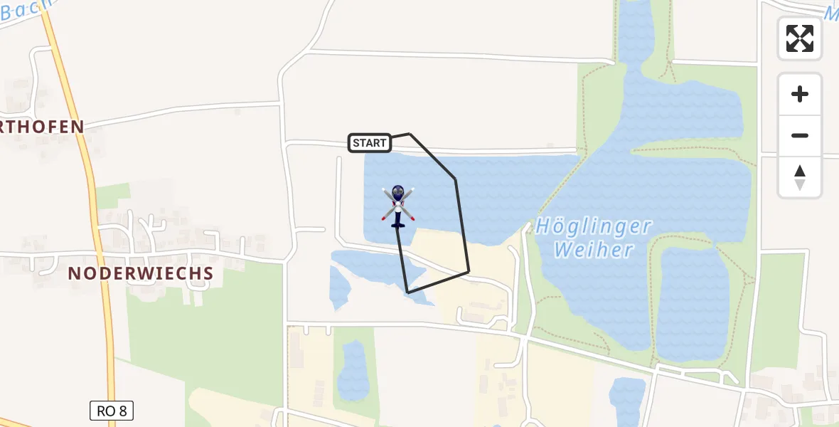 Flugroute Polizeihubschrauber Bruckmühl - Bruckmühl, 20 Juli 2026, 13:56