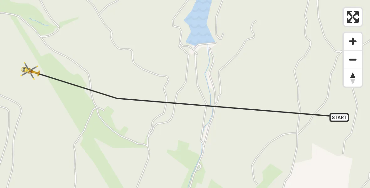 Flugroute Rettungshubschrauber Schleusingen - Schleusingen, 20 Juli 2026, 17:21