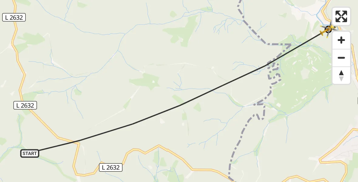 Flugroute Rettungshubschrauber Suhl - Ilmenau, 20 Juli 2026, 17:47