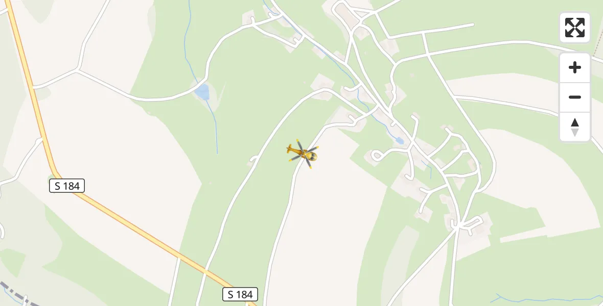 Flugroute Rettungshubschrauber Hermsdorf/Erzgeb. - Hermsdorf/Erzgeb., 21 Juli 2026, 05:54