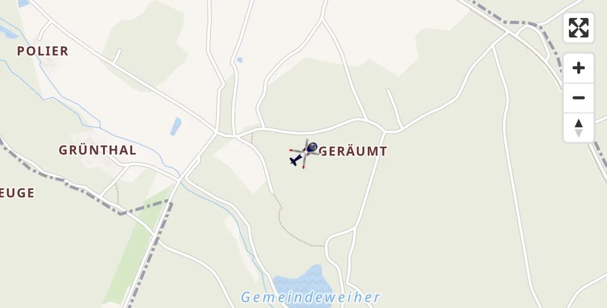 Flugroute Polizeihubschrauber Parkstein - Parkstein, 21 Juli 2026, 09:11