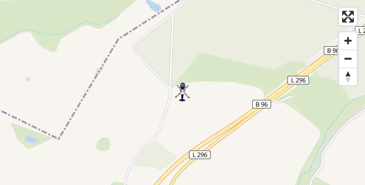 Flugroute Polizeihubschrauber Samtens - Samtens, 21 Juli 2026, 09:41