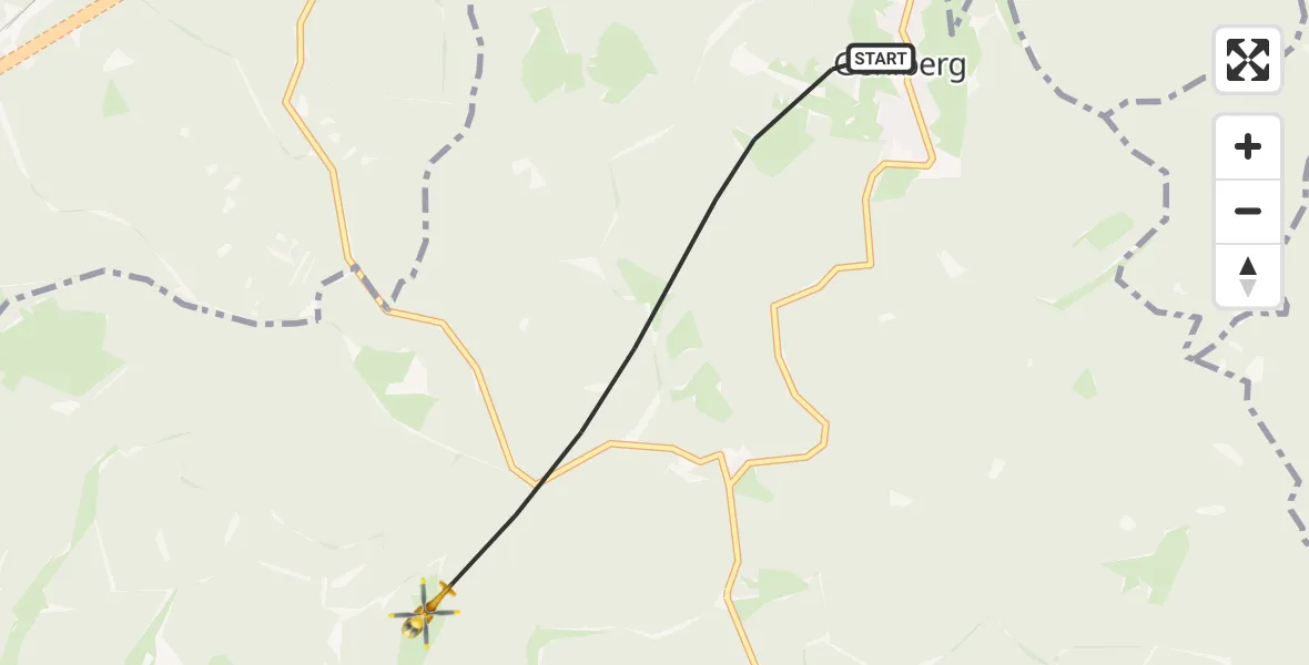 Flugroute Rettungshubschrauber Suhl - Suhl, 21 Juli 2026, 10:03