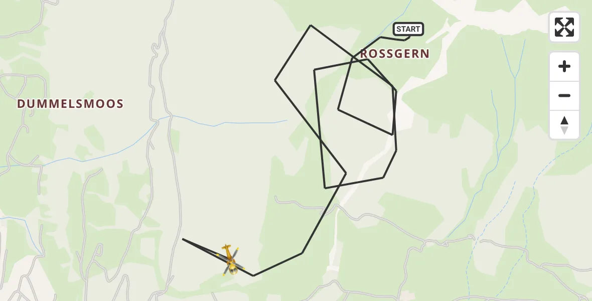 Flugroute Rettungshubschrauber Oberstdorf - Oberstdorf, 21 Juli 2026, 11:34