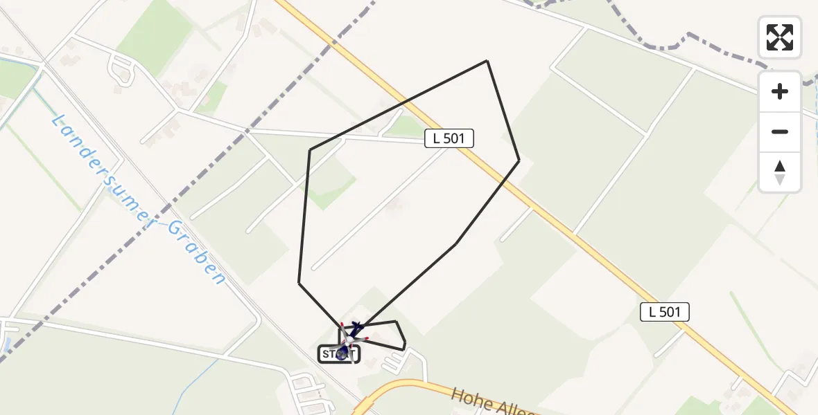 Flugroute Polizeihubschrauber Rheine - Rheine, 22 Juli 2026, 08:15