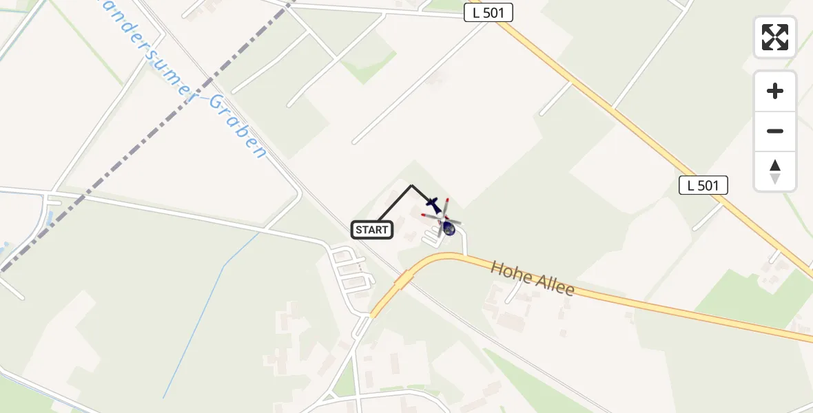 Flugroute Polizeihubschrauber Rheine - Rheine, 22 Juli 2026, 08:28