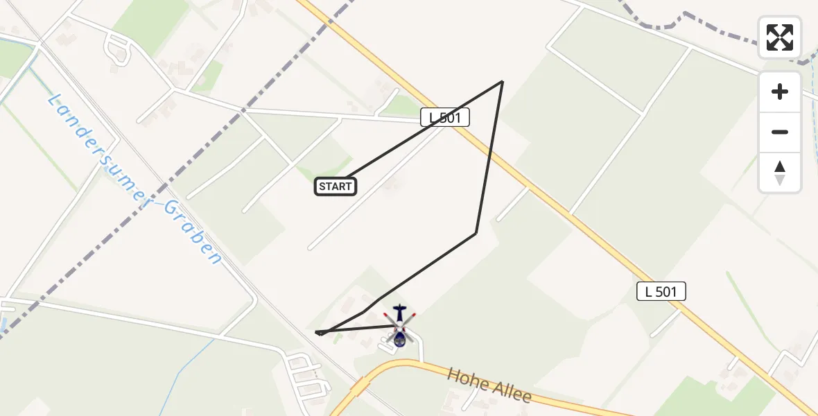 Flugroute Polizeihubschrauber Rheine - Rheine, 22 Juli 2026, 08:32