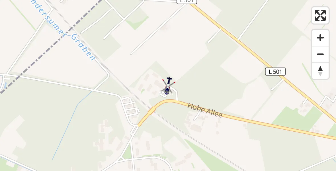 Flugroute Polizeihubschrauber Rheine - Rheine, 22 Juli 2026, 08:34