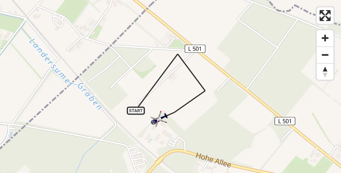 Flugroute Polizeihubschrauber Rheine - Rheine, 22 Juli 2026, 08:42