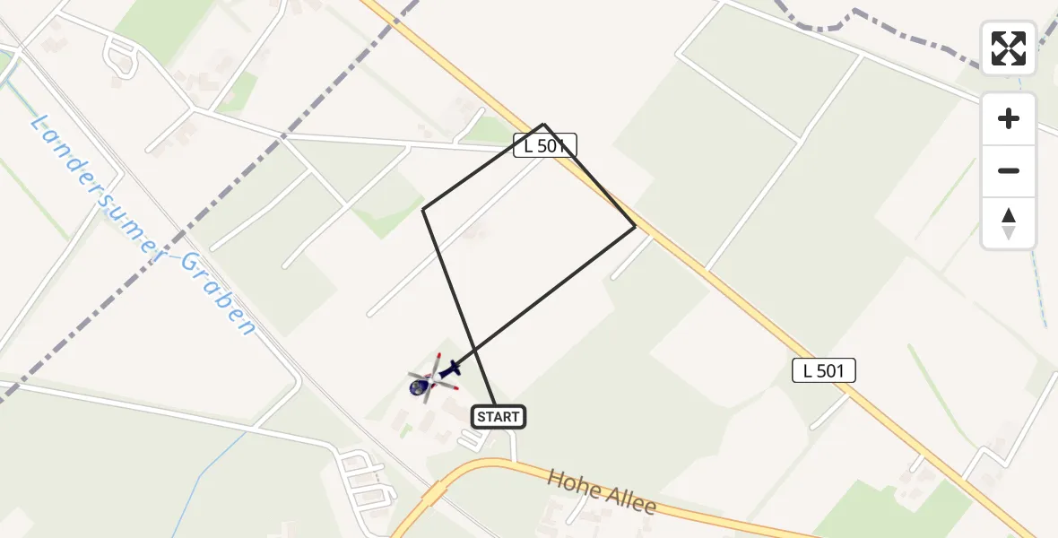 Flugroute Polizeihubschrauber Rheine - Rheine, 22 Juli 2026, 08:52