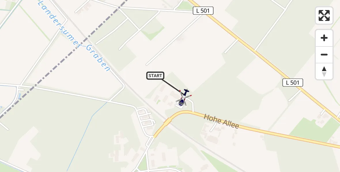 Flugroute Polizeihubschrauber Rheine - Rheine, 22 Juli 2026, 09:07